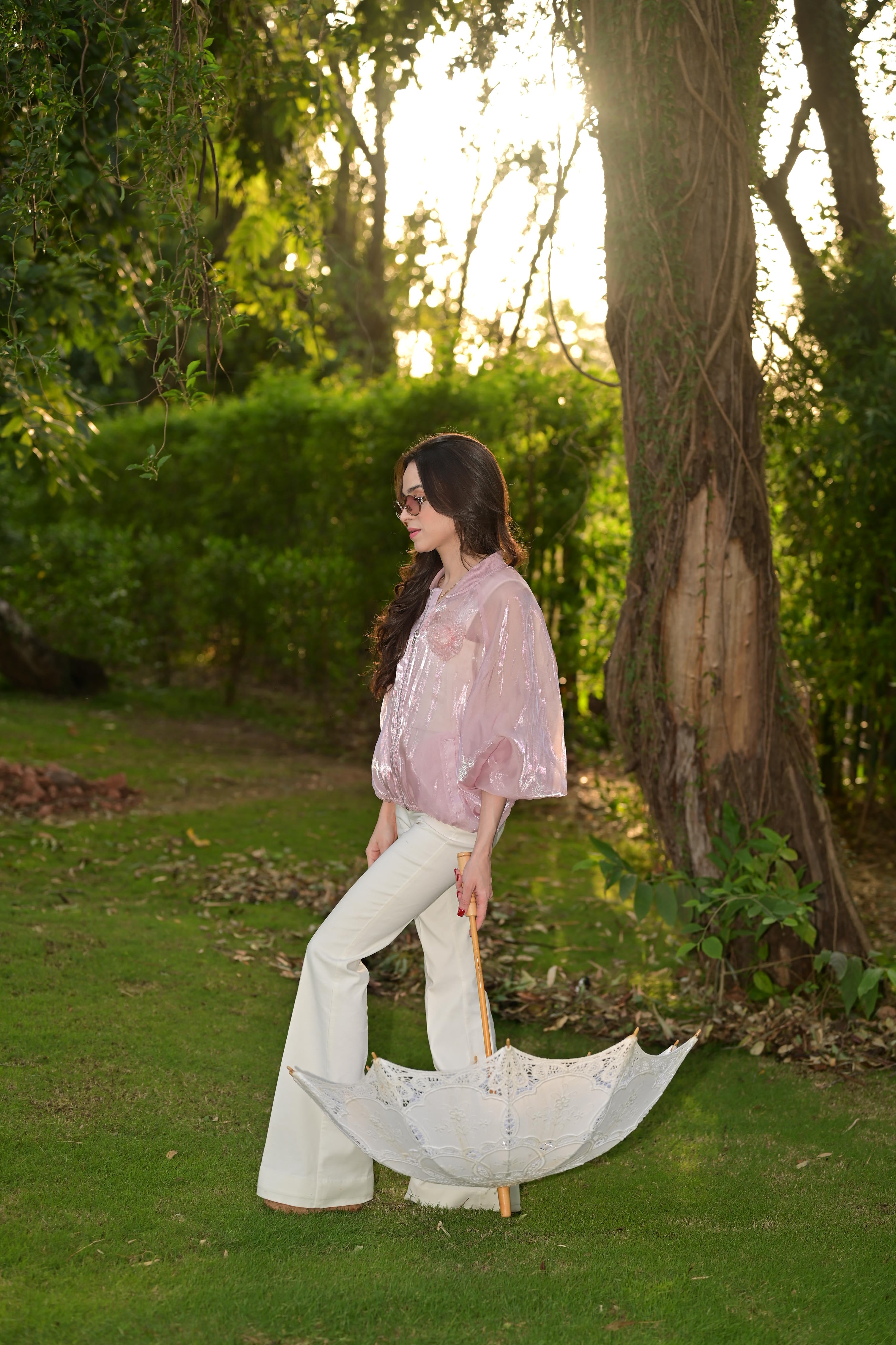 The Halo Edition – Lustre Sheer Bomber