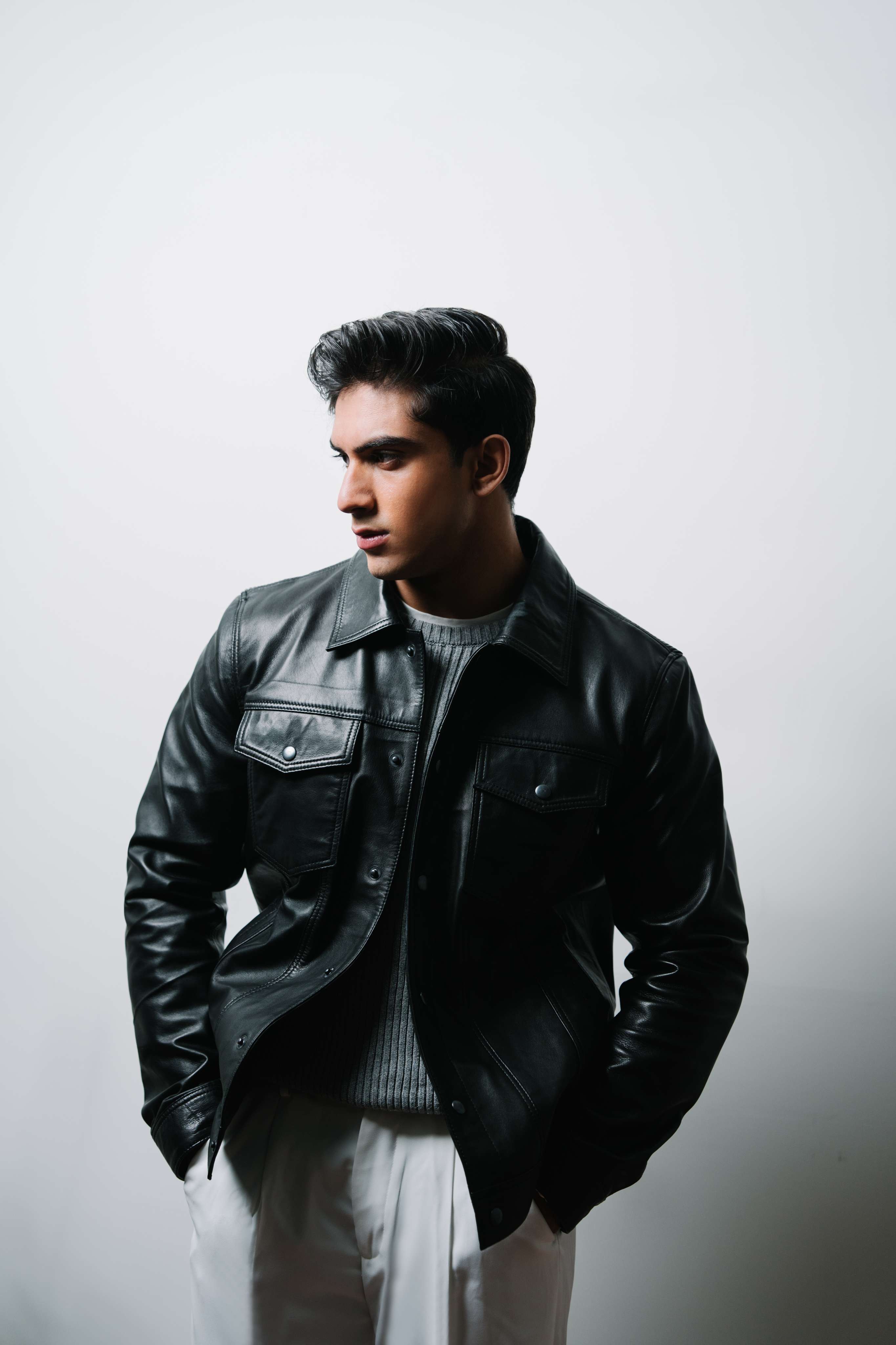 Black Leather Jacket -Echelon Series
